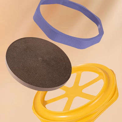 Cachorro para gatos de madera de cartón ovalado ondulado Cachorro cama salón juguete de entrenamiento duradero para gatos