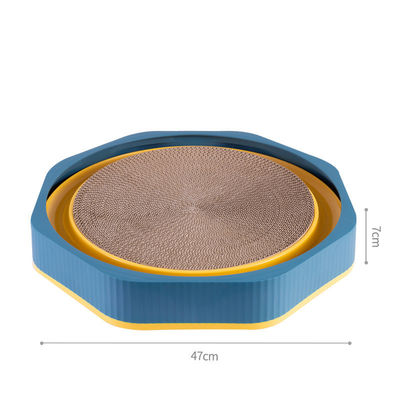 Cachorro para gatos de madera de cartón ovalado ondulado Cachorro cama salón juguete de entrenamiento duradero para gatos