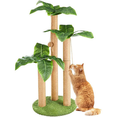 31.5 pulgadas Sisal gato rascado poste Muebles para gatos Casa de mascotas para gatos de interior