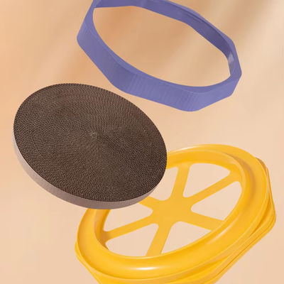 Servicio de personalización OEM/ODM proporcionado por Cat Scratcher Board corrugado con juguete de bolas