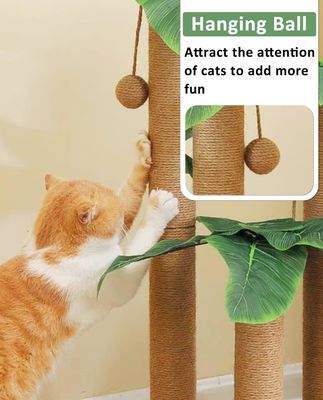 31.5 pulgadas Sisal gato rascado poste Muebles para gatos Casa de mascotas para gatos de interior