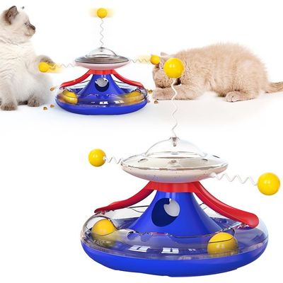 Gato auto-placer juguete Molino de viento Spinner Ball para el juego interactivo popular