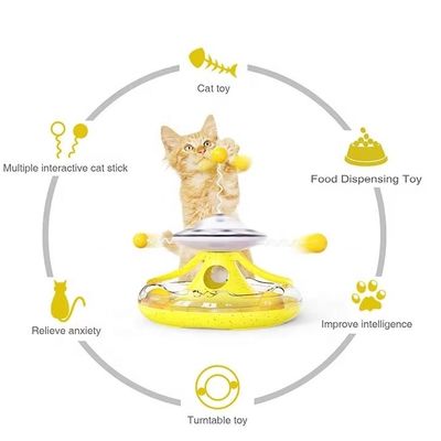 Gato auto-placer juguete Molino de viento Spinner Ball para el juego interactivo popular
