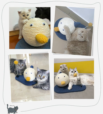 ODM Diseños de Gato Juguete de rascar Sisal Bola de cuerda Circuito de ejercicio para el juego divertido y el descanso del gatito