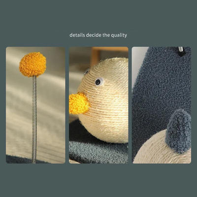 Gato rascándose Pato forma Árbol de gato Sisal Marco de escalada Garrafa de bolas Rascador de garras Placa