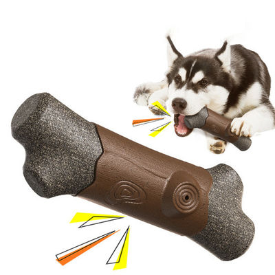 Perros mascota juguetes interactivos para limpiar los dientes hueso indestructible de nylon / TPR juguete chirriante