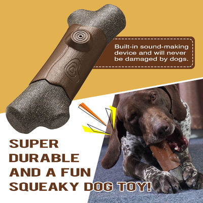 Perros mascota juguetes interactivos para limpiar los dientes hueso indestructible de nylon / TPR juguete chirriante