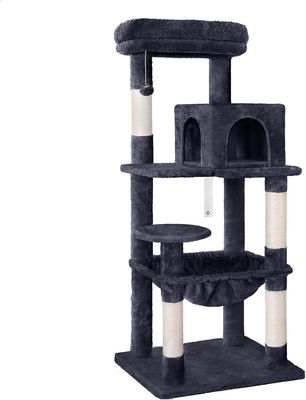 Servicio de personalización Proporcionado Árbol de gato de 143 cm con perca de peluche Torre de gatos de varios niveles