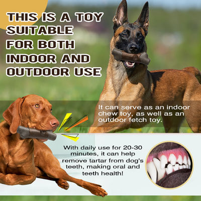 Perros mascota juguetes interactivos para limpiar los dientes hueso indestructible de nylon / TPR juguete chirriante