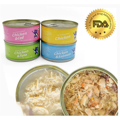 Verdaderas golosinas de gato de sabor natural y mezclado para la salud digestiva en 85 g 170 g de alimentos enlatados