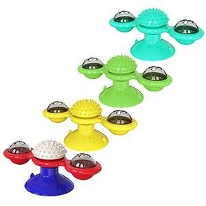 Juguete de rompecabezas para gatos para entrenamiento IQ Dispensador de alimentos no resbaladizo Interactivo Slow Feeder Bowl