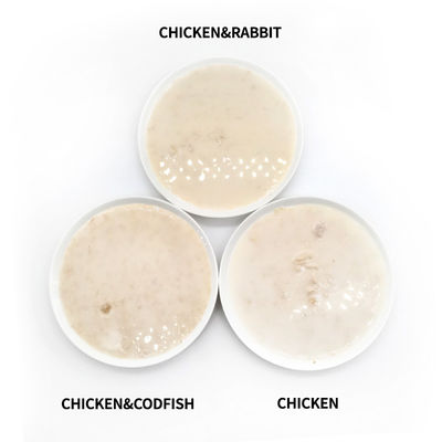VITAMÍNAS MINERALES Característica de salud de primera calidad Leche de cabra Bolso de leche de gato Tratamiento para mascotas Alimento húmedo 85g