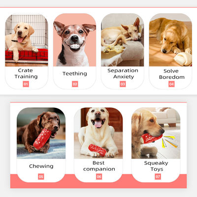 Perros de mascota chillones juguetes resistentes y duraderos para masticadores agresivos estilo de moda