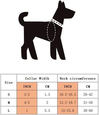Collar de perro con almohadilla de neoprene suave con reflector C-01 a prueba de agua