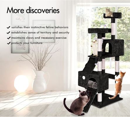 Juguete de rascado de mascotas de peluche grande adecuado para gatos y animales pequeños Árbol de rascado de gatos