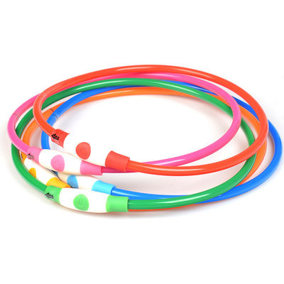 Servicio de personalización proporcionado collar de perro de silicona LED recargable USB impermeable