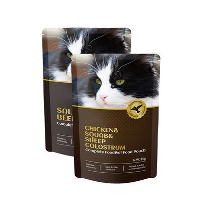 Comida de gatos enlatada enlatada popular con servicio de personalización proporcionado 85g para gatitos cachorros
