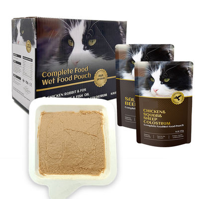 Comida de gatos enlatada enlatada popular con servicio de personalización proporcionado 85g para gatitos cachorros