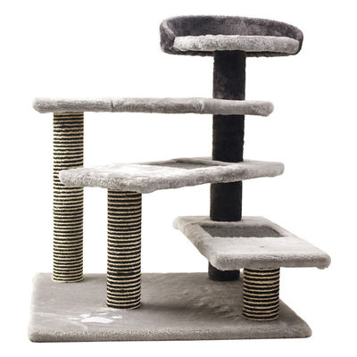 Condo de gatos de 5 niveles con postes de rascado de Sisal Torre de escalada de gatos