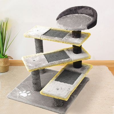 Condo de gatos de 5 niveles con postes de rascado de Sisal Torre de escalada de gatos