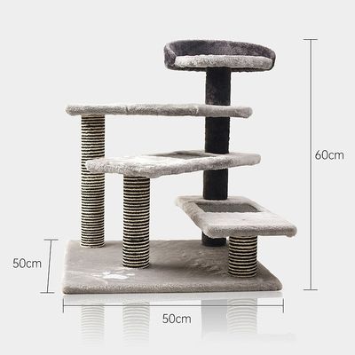Condo de gatos de 5 niveles con postes de rascado de Sisal Torre de escalada de gatos