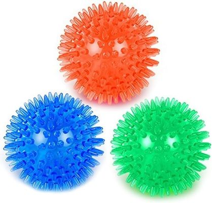 TPR Bola de limpieza de dientes chillones Juguete para perros para entrenamiento y masticación de dientes de mascotas