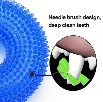 Perro de mascota juguete interactivo para masticar resistido a picaduras de dientes de púas para perros