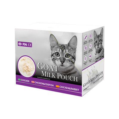 Gato Snacks Pollo Conejo Bacalao Perro Tratos Leche de cabra en polvo Bolso Gato Alimento húmedo