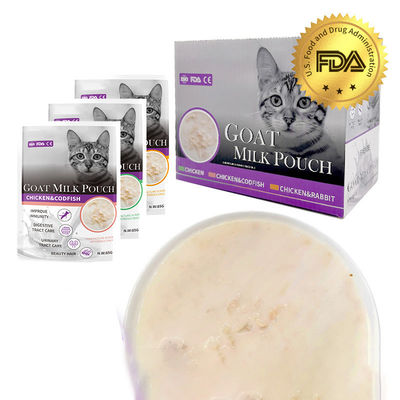 Gato Snacks Pollo Conejo Bacalao Perro Tratos Leche de cabra en polvo Bolso Gato Alimento húmedo