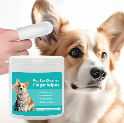 Servicio de personalización proporcionado Venta de toallitas de limpieza de orejas para perros y gatos no tejidas