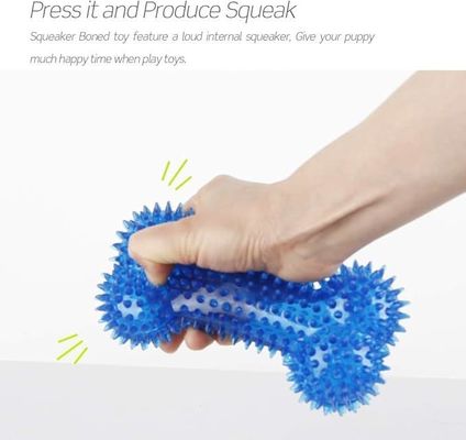 Juguete de mascota TPR personalizado en forma de hueso para masticadores agresivos No tóxico y duradero