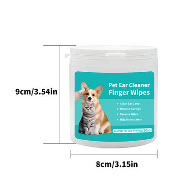 Servicio de personalización proporcionado Venta de toallitas de limpieza de orejas para perros y gatos no tejidas