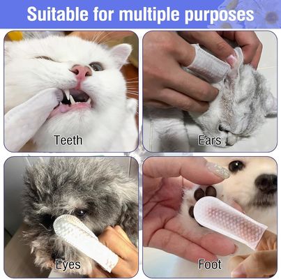 Servicio de personalización proporcionado Venta de toallitas de limpieza de orejas para perros y gatos no tejidas