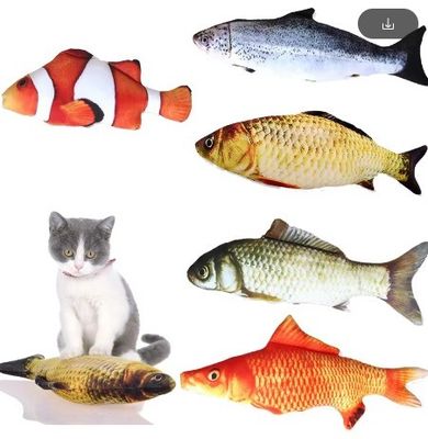Catnip Plush Electric Moving Fish Cat Toy para un tiempo de juego sostenible e interactivo