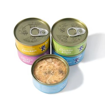 1 año de vida útil Sabores mixtos para mascotas y gatos Alimentos húmedos 170 g Carne blanca Alimentos enlatados para gatos