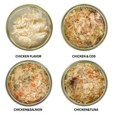 Comida caliente enlatada para gatos 85g de carne blanca Alimentos salmón Pollo Perfecto aperitivo para gatos