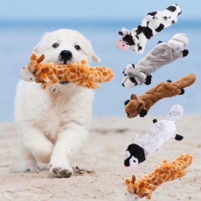 Juegos de Perros Juguetes de mascotas Productos de dibujos animados Bonitos Sin relleno Animales Concha duradera Interactiva