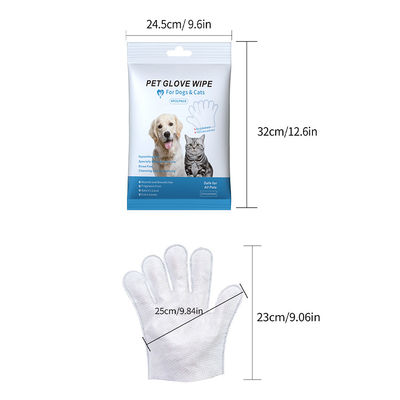 Guantes de limpieza sostenibles para mascotas con etiqueta privada toallitas húmedas para perros y gatos Diseño ecológico