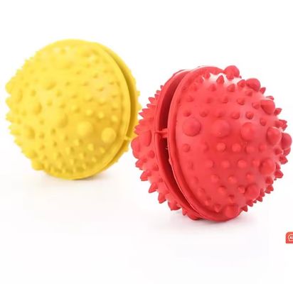 Bolas interactivas de mascar para cachorros no tóxicas y duraderas para limpieza dental/entrenamiento del coeficiente intelectual