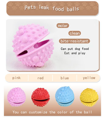Bolas interactivas de mascar para cachorros no tóxicas y duraderas para limpieza dental/entrenamiento del coeficiente intelectual