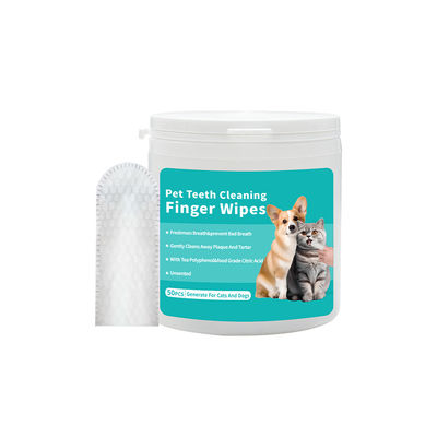 Limpiezas de dientes para gatos y perros sin enjuagar.