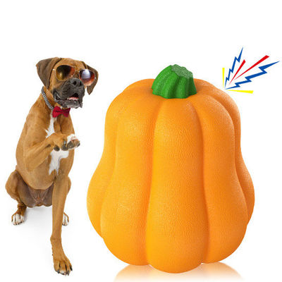 TPR Pumpkin Ball Shake hace sonido de risita Juguete interactivo para perros para pastoreo y entrenamiento