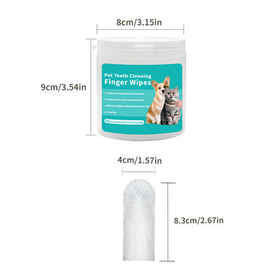 Limpiezas de dientes para gatos y perros sin enjuagar.