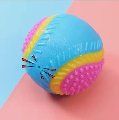 No tóxico, respetuoso con el medio ambiente, bola de perro chirriante, interactiva, duradera, rebotante, masticable
