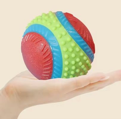 No tóxico, respetuoso con el medio ambiente, bola de perro chirriante, interactiva, duradera, rebotante, masticable