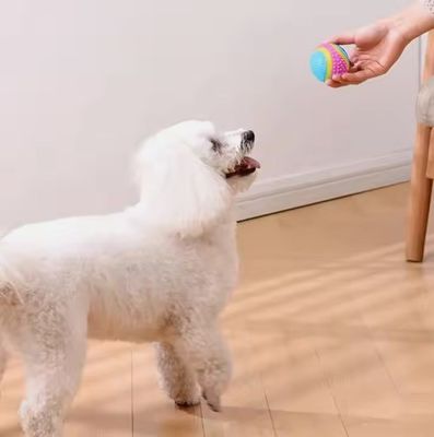 No tóxico, respetuoso con el medio ambiente, bola de perro chirriante, interactiva, duradera, rebotante, masticable