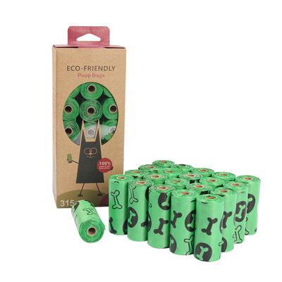 Bolsa biodegradable, compostable y degradable para la eliminación de residuos de plástico para mascotas