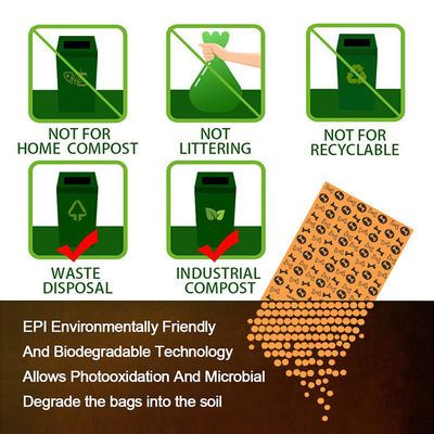 Herramienta de limpieza ecológica para mascotas Bolsas de basura de perros biodegradables de maíz