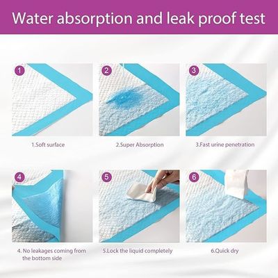 Accesorios para cachorros impermeables desechables Seca rápida Absorción de orina 56*56cm
