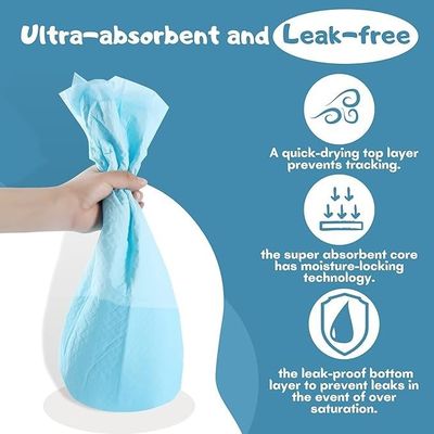 Pads extra grandes desechables para perros de 56x56cm para entrenamiento de baño de temporada diaria